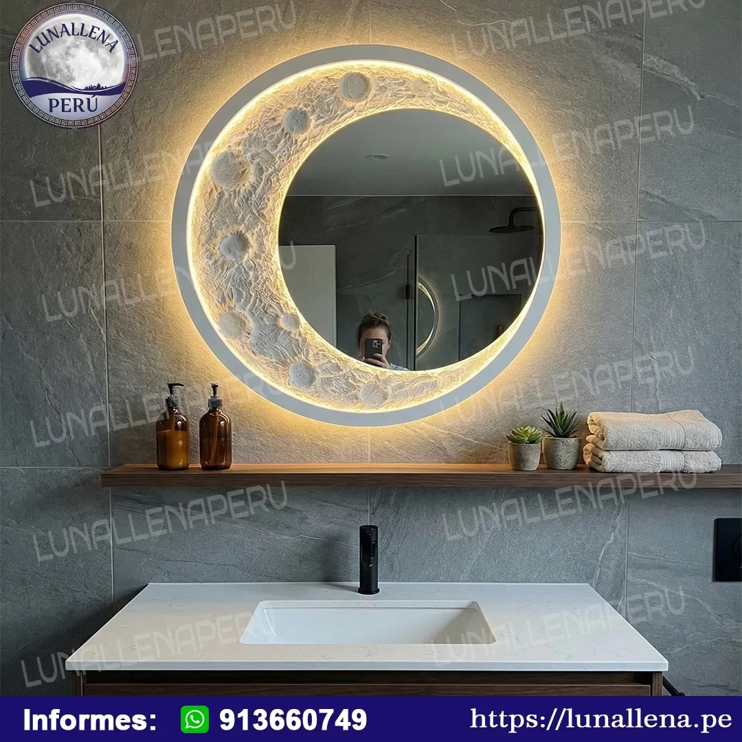 Media Luna de 50 cm de díametro con Espejo de 30cm